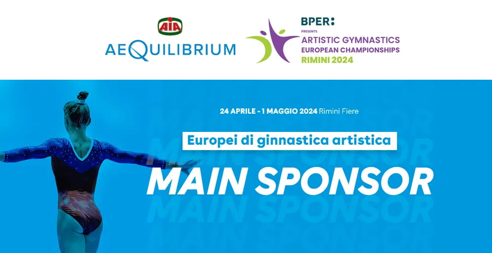 AeQuilibrium AIA Main sponsor degli europei di ginnastica artistica