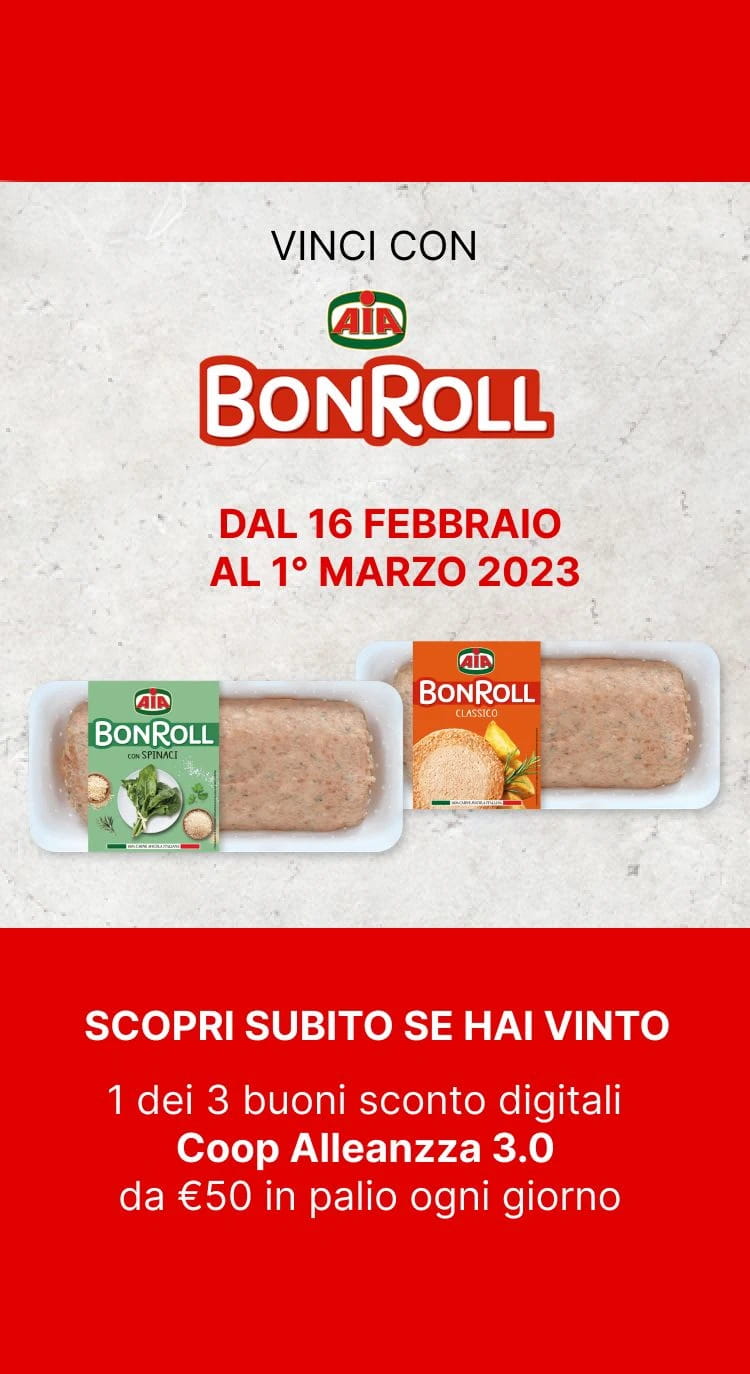 Dal 16 febbraio al 1° marzo 2023 vinci con BonRoll AIA!