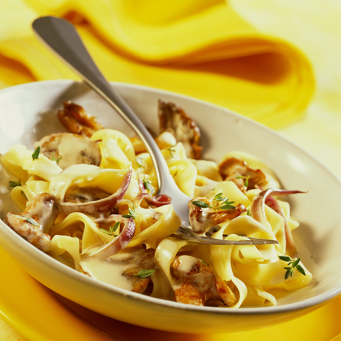 Pasta con porcini, castagne e salsiccia AIA Food