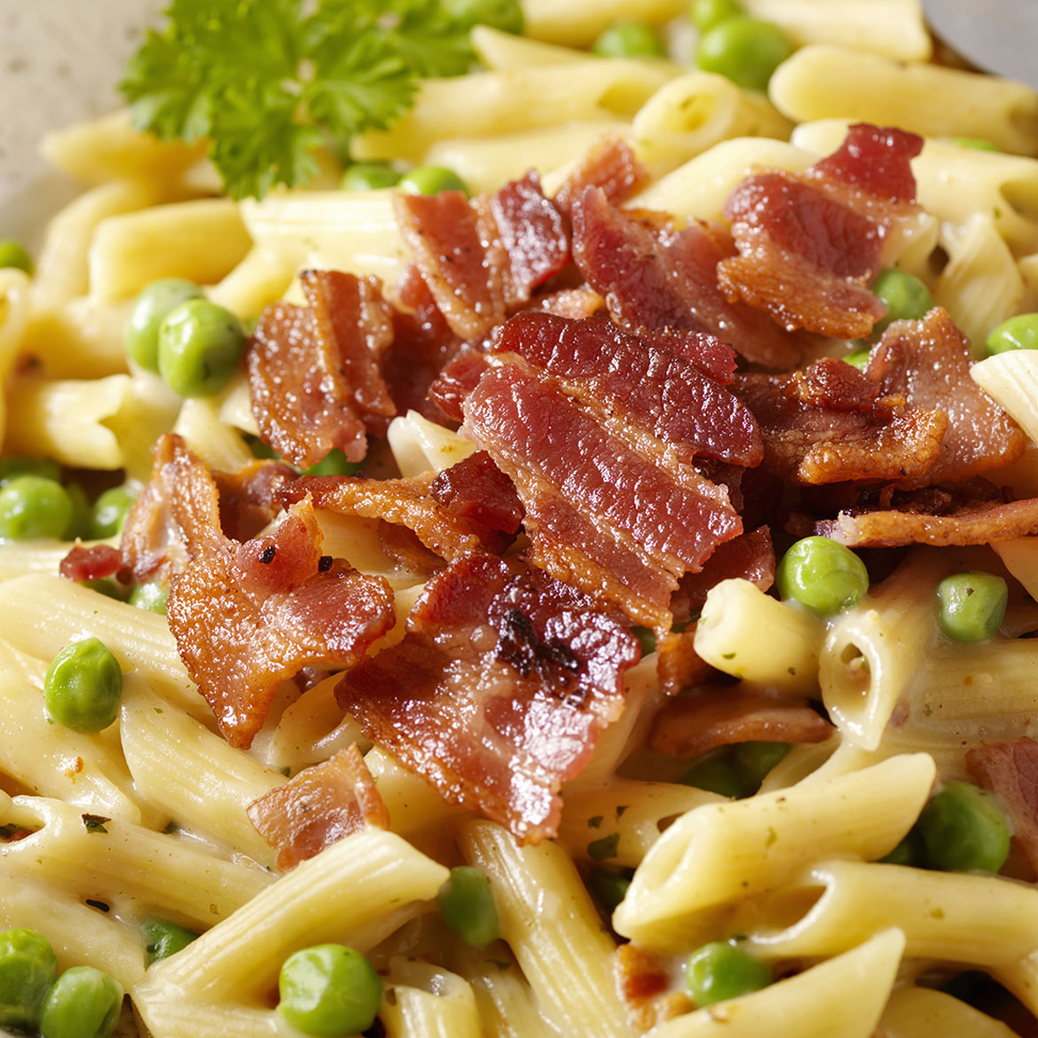Pasta con piselli e pancetta | AIA Food
