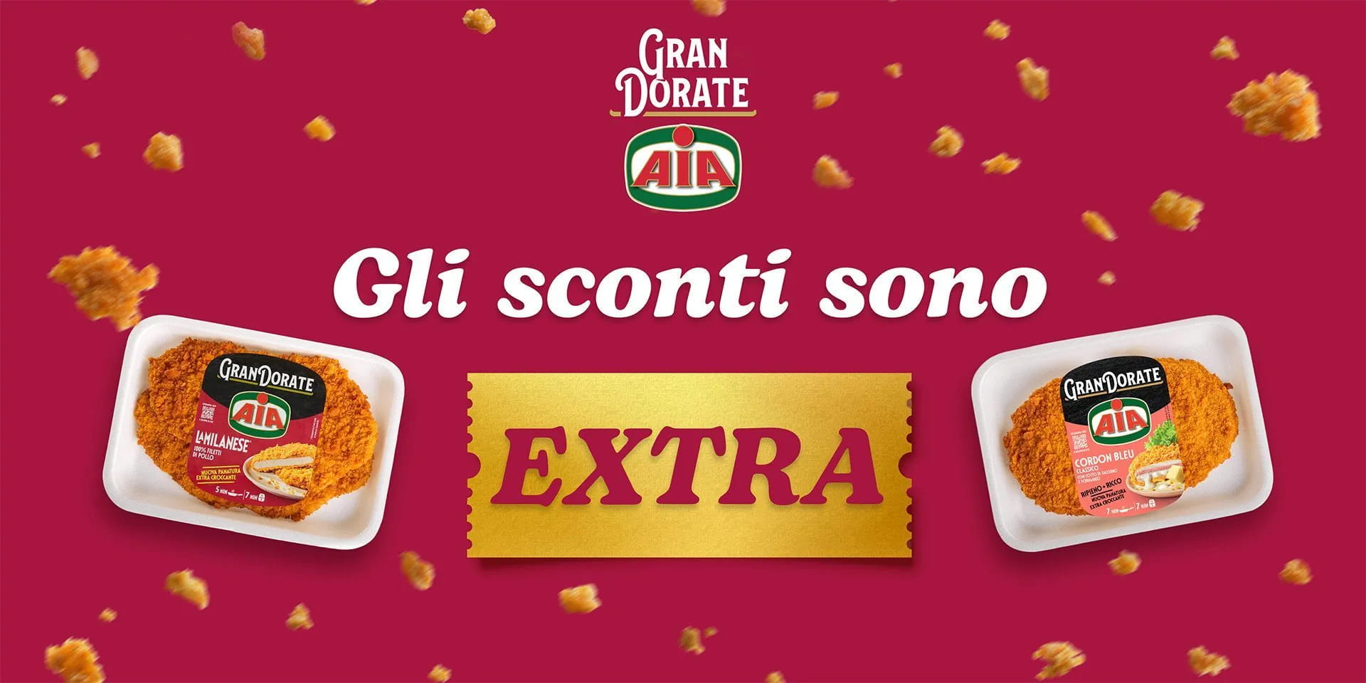 Extra panatura, extra sconti con i coupon Gran Dorate AIA