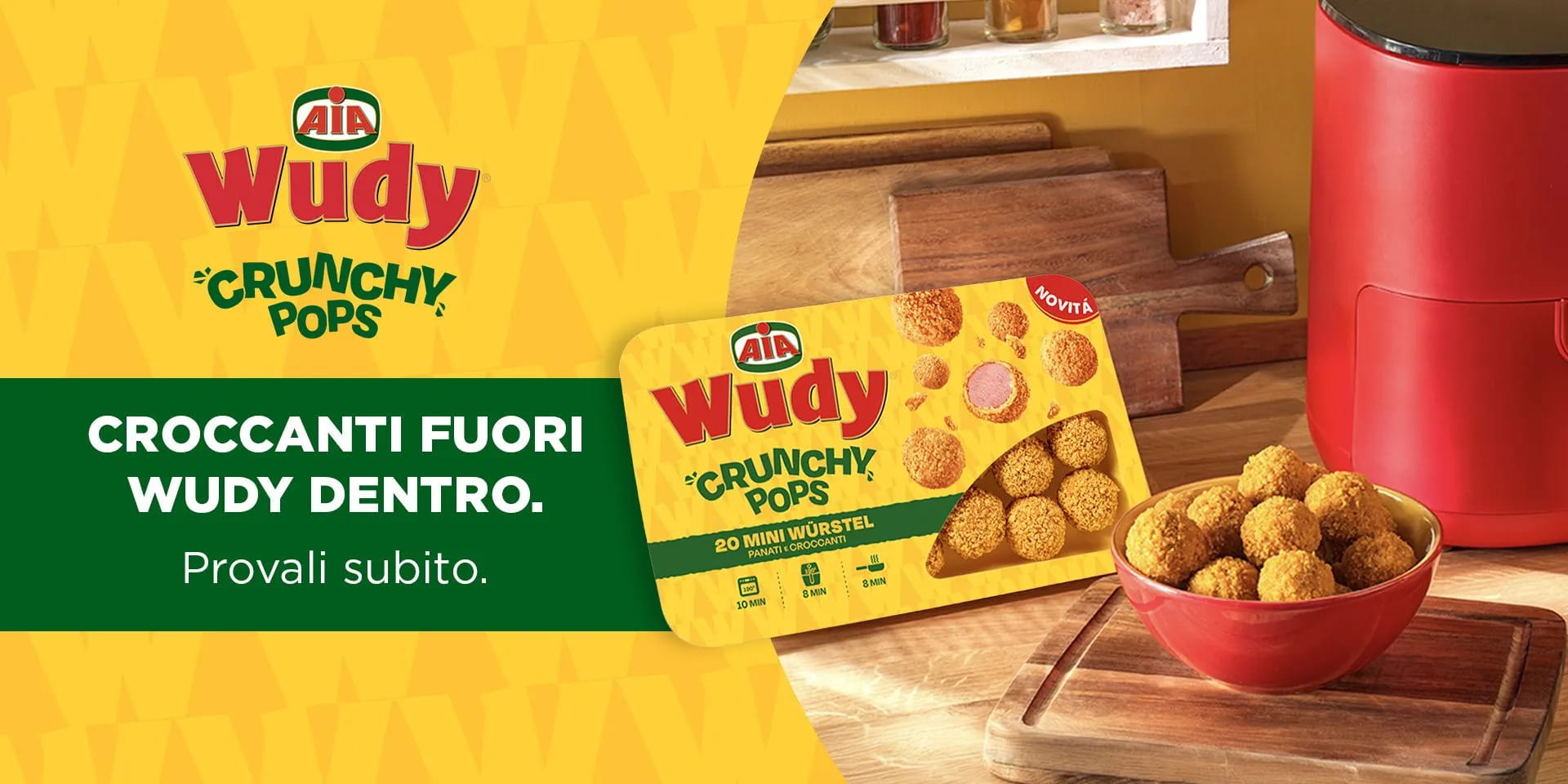 Arrivano i nuovi Wudy Crunchy Pops: il gusto iconico di Wudy in un pop!
