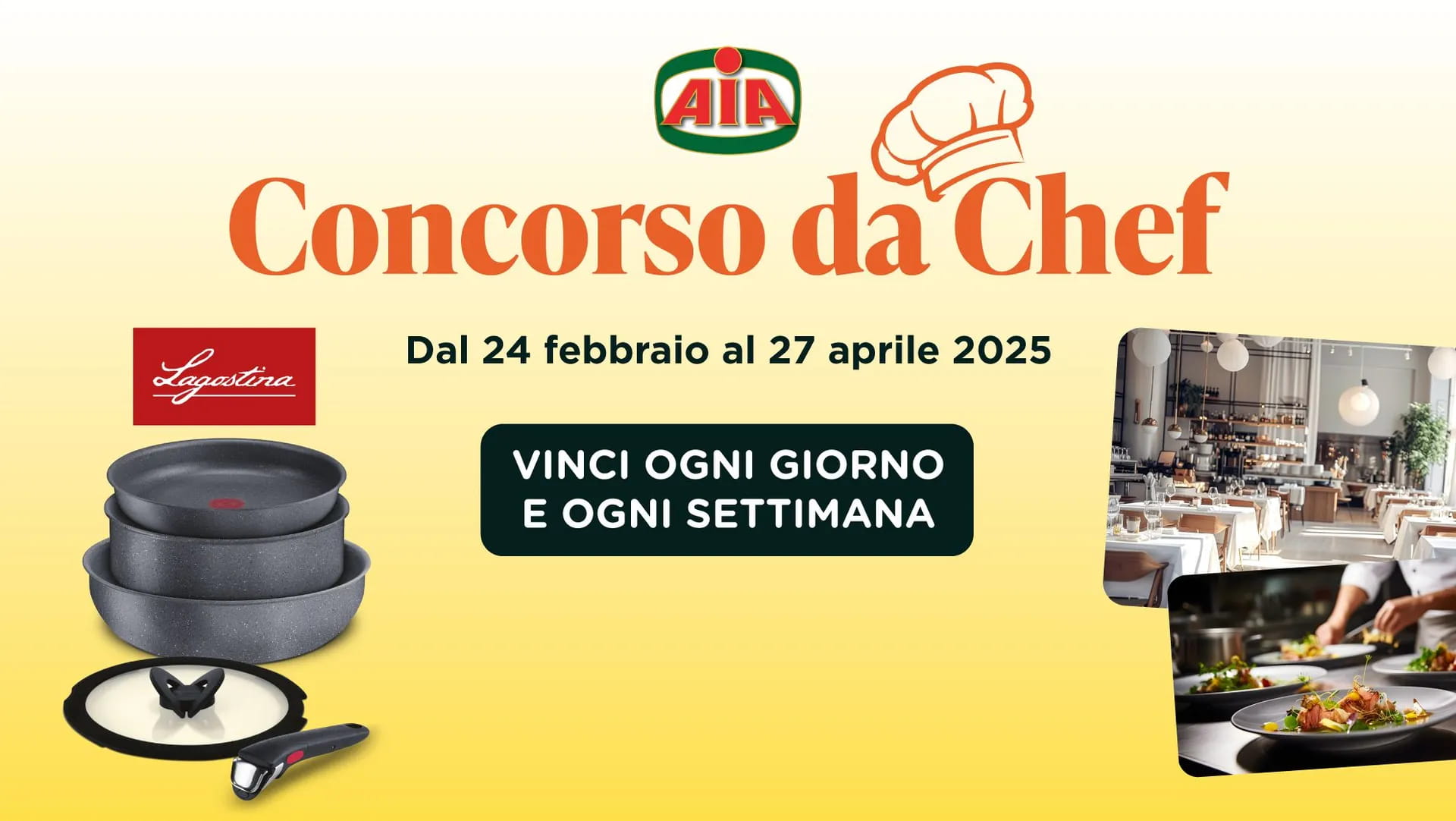 Partecipa al Concorso da Chef e vinci con AIA.