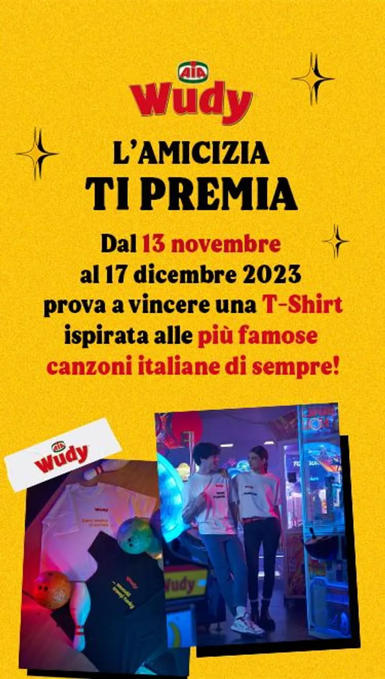 L’amicizia ti premia con il nuovo concorso Wudy