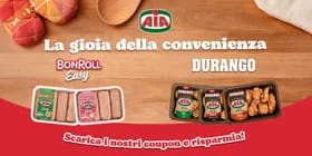 La gioia della convenienza: scarica i coupon Durango e BonRoll Easy. 