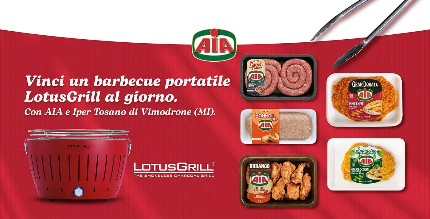 Dal 15 ottobre al 1° novembre 2026 vinci un barbecue portatile LotusGrill nel punto vendita Iper Tosano di Vimodrone (MI)