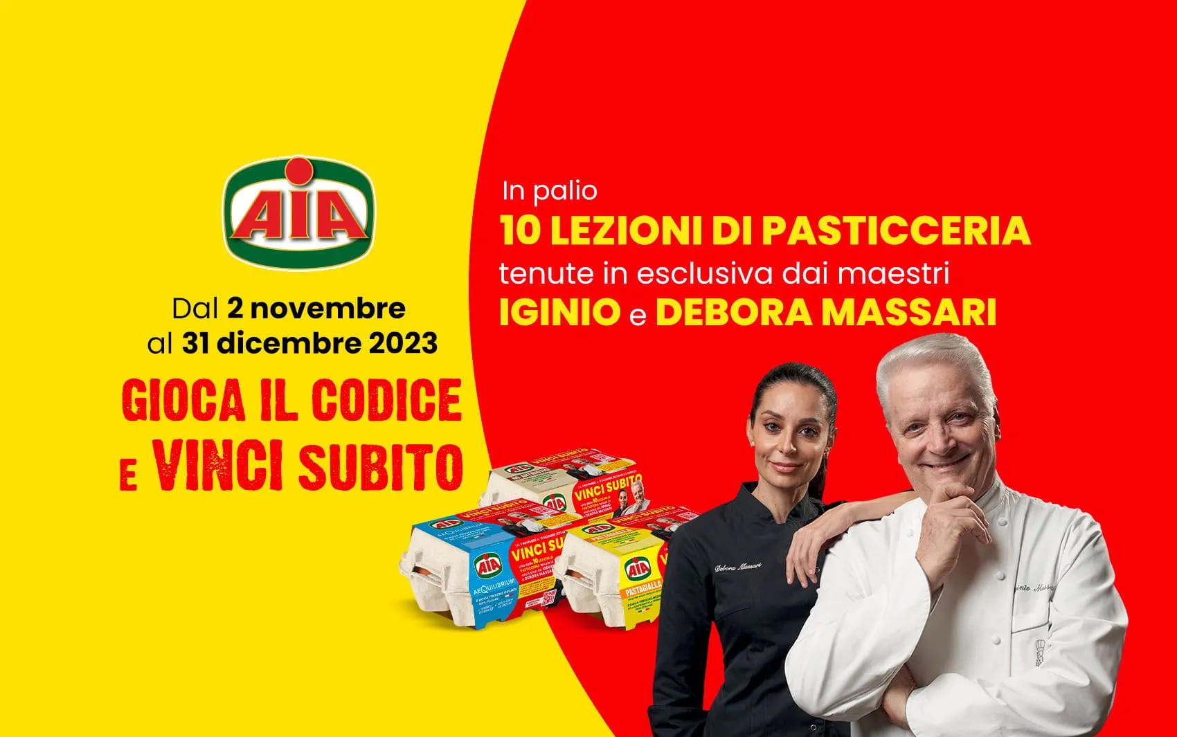 Gioca il codice e vinci subito 10 lezioni di pasticceria con i maestri Massari