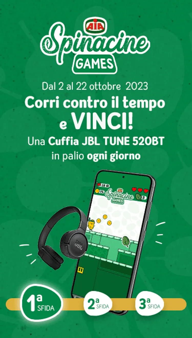 Spinacine Games: corri contro il tempo e VINCI!
