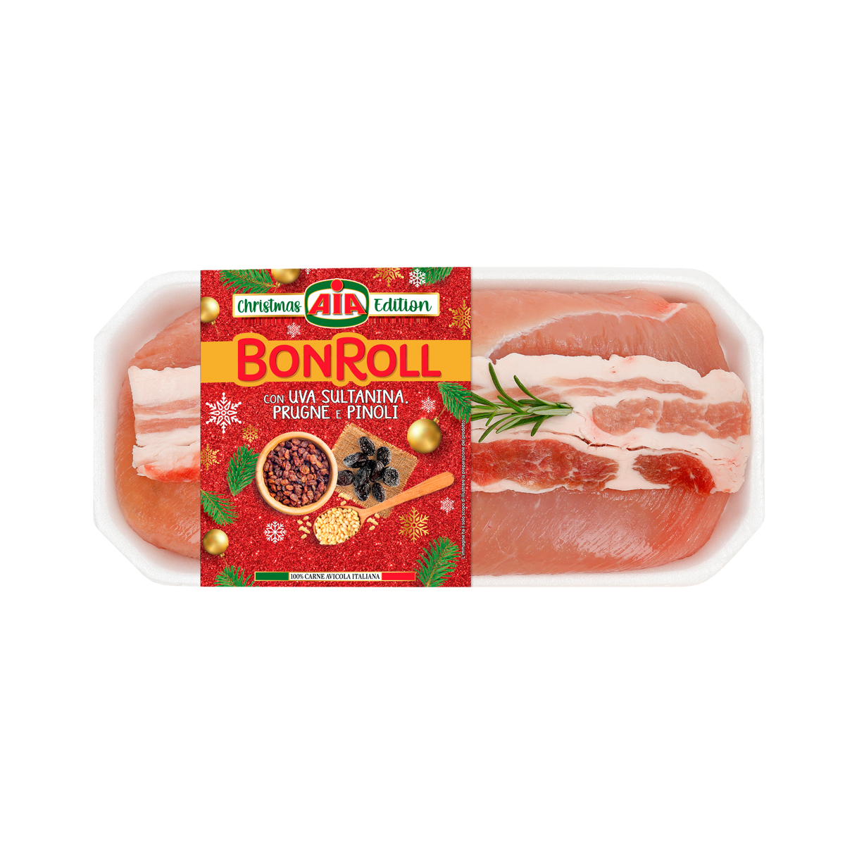 Gran BonRoll con Prugne, Uva sultanina e Pinoli | AIA Food