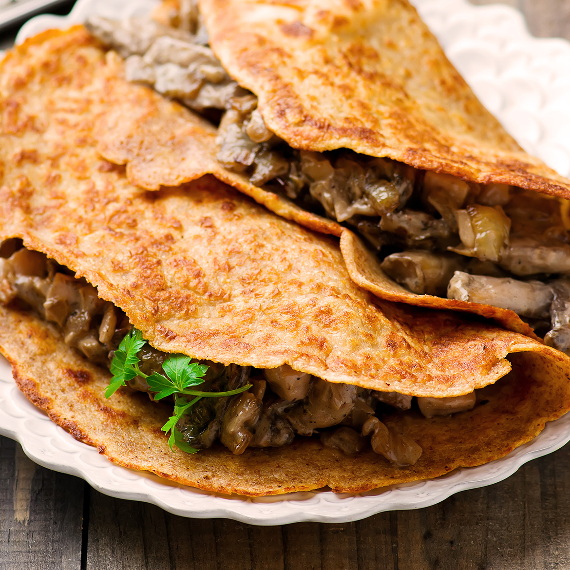 Crepes ai funghi, la ricetta | AIA Food