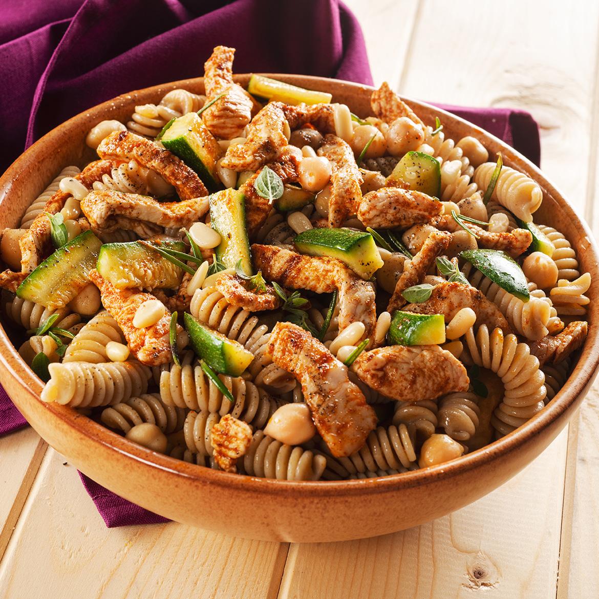 Fusilli Integrali Con Ceci E Tacchino Aia Food