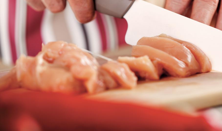 cut chicken